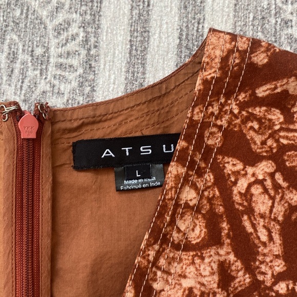 Atsu Altamira Midi Dress in Red Motif - Picture 7 of 13